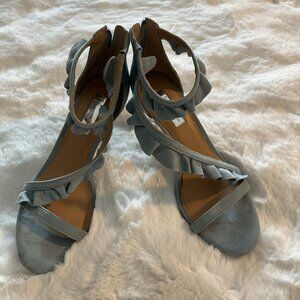INC International Concepts Baby Blue Sleek Design Heels Size 9